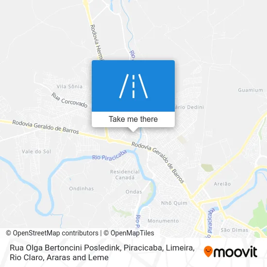 Rua Olga Bertoncini Posledink map