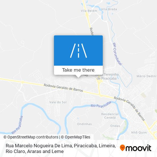 Mapa Rua Marcelo Nogueira De Lima