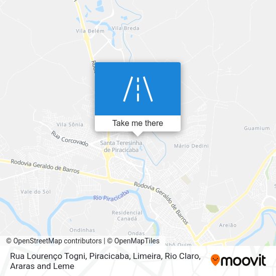 Rua Lourenço Togni map