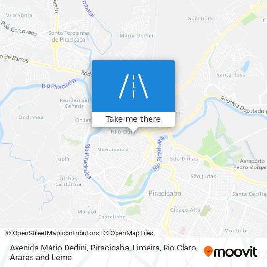 Mapa Avenida Mário Dedini