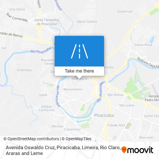 Mapa Avenida Oswaldo Cruz