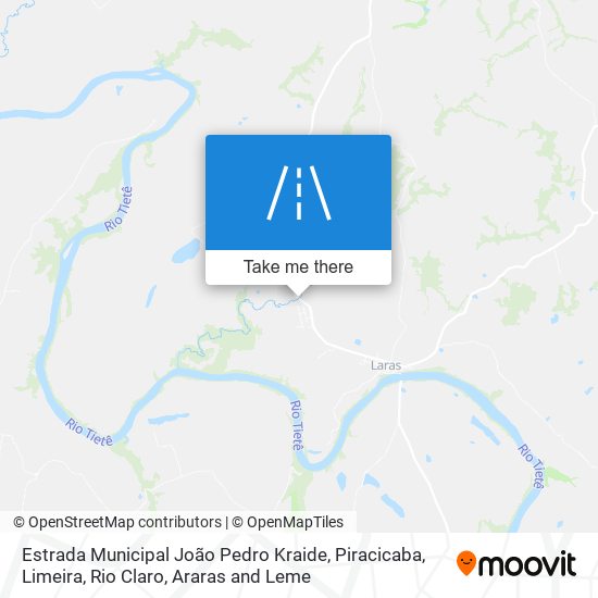 Mapa Estrada Municipal João Pedro Kraide