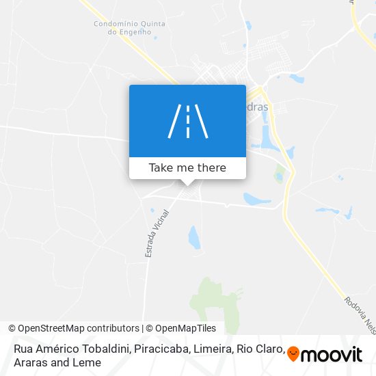 Mapa Rua Américo Tobaldini