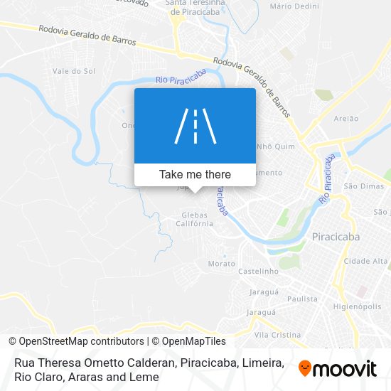 Rua Theresa Ometto Calderan map