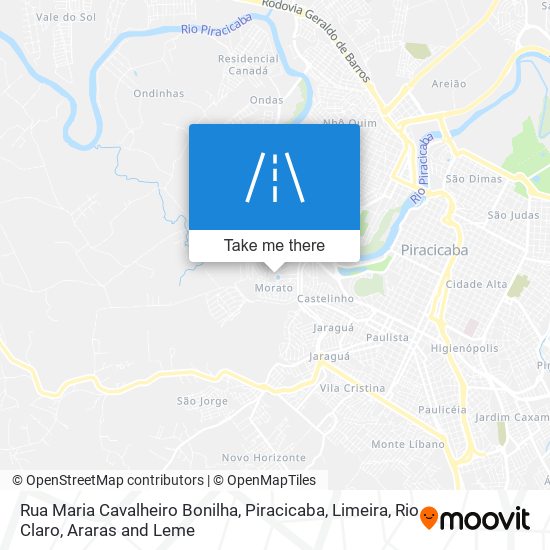 Rua Maria Cavalheiro Bonilha map