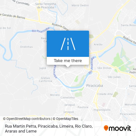 Mapa Rua Martin Petta