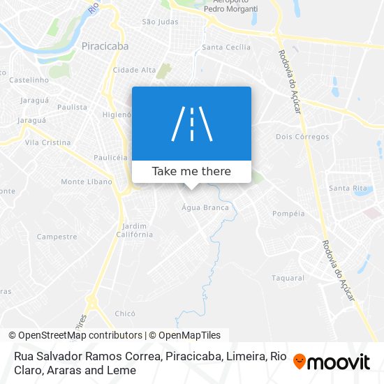 Mapa Rua Salvador Ramos Correa