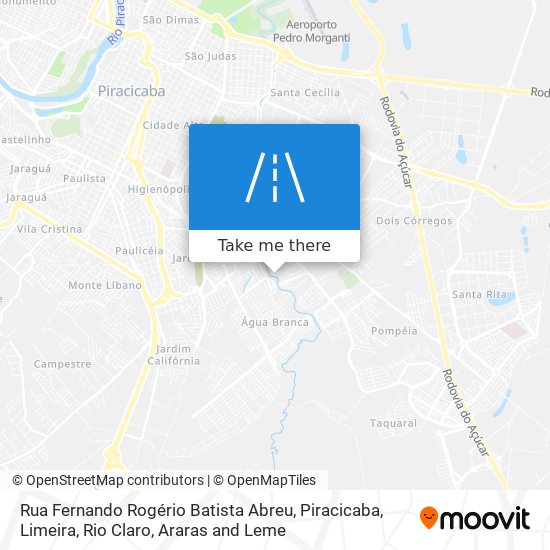 Mapa Rua Fernando Rogério Batista Abreu