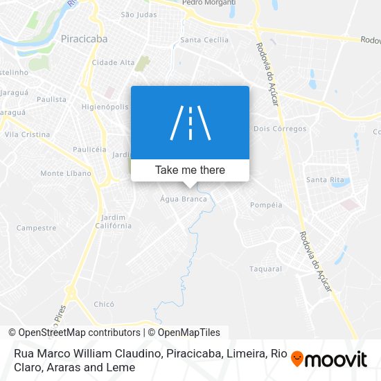 Rua Marco William Claudino map