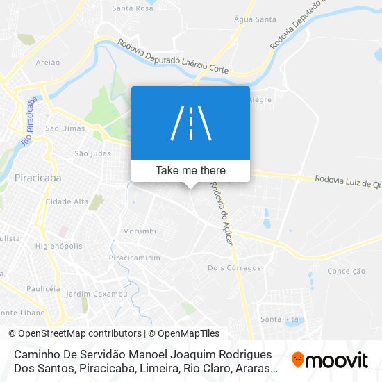 Mapa Caminho De Servidão Manoel Joaquim Rodrigues Dos Santos