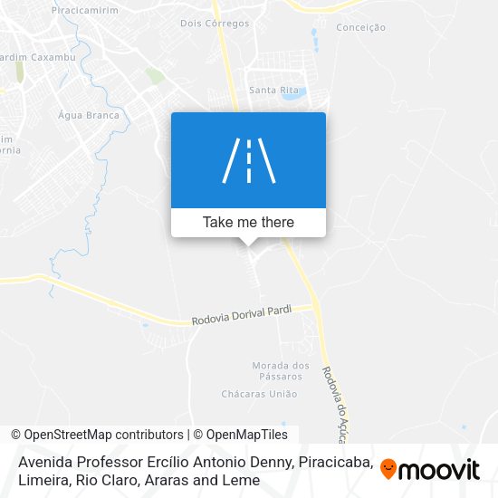 Avenida Professor Ercílio Antonio Denny map