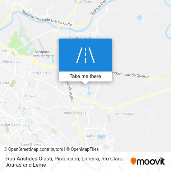 Rua Aristides Giusti map
