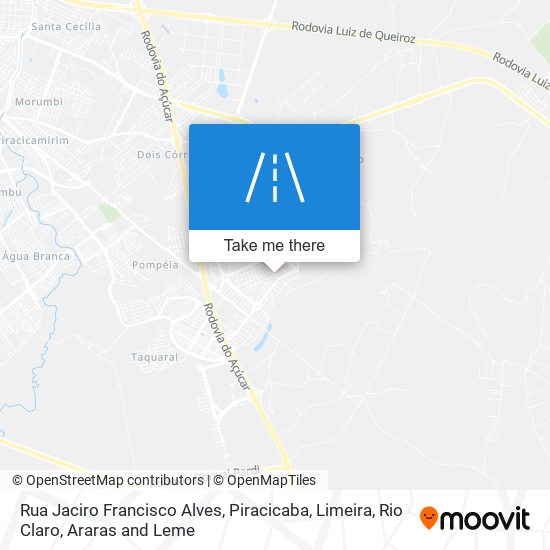 Mapa Rua Jaciro Francisco Alves