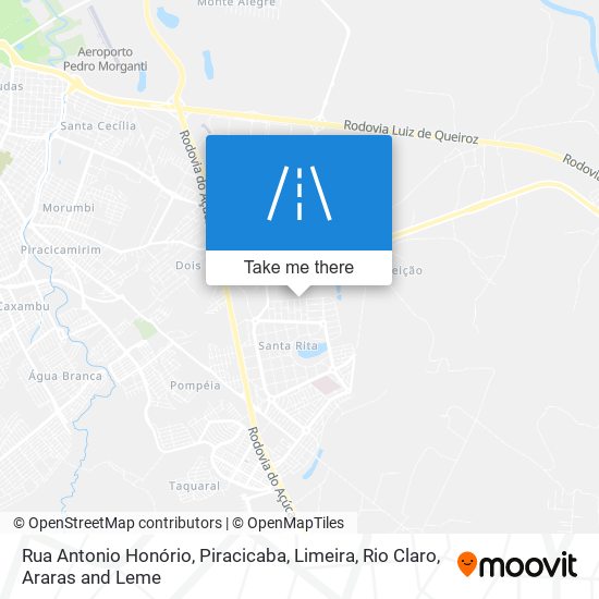 Rua Antonio Honório map