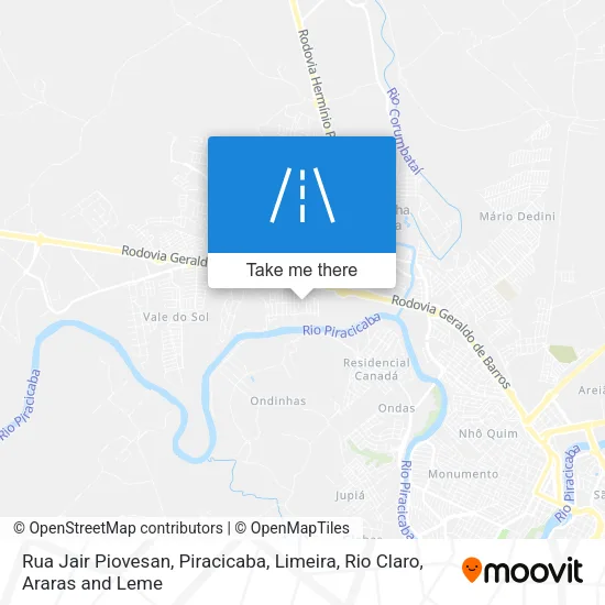 Rua Jair Piovesan map