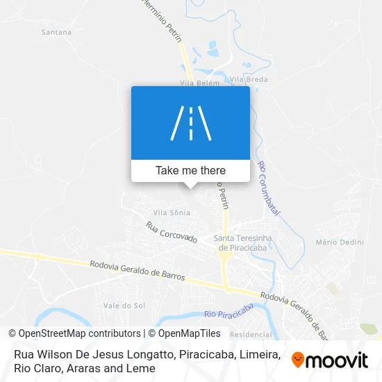 Rua Wilson De Jesus Longatto map
