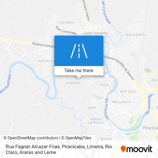 Rua Fagner Alcazar Frias map