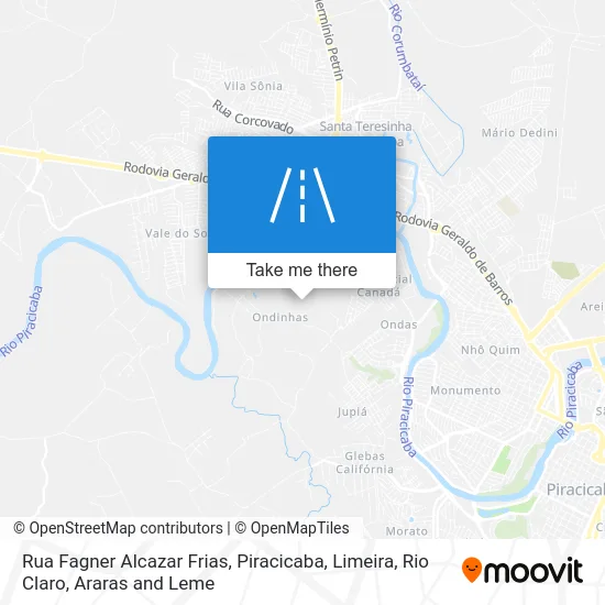 Rua Fagner Alcazar Frias map