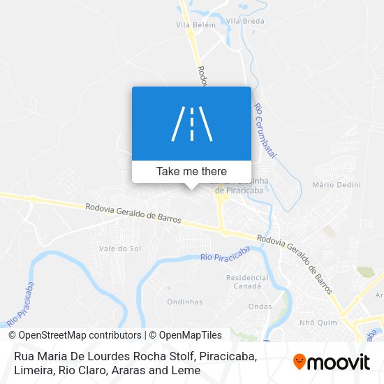 Rua Maria De Lourdes Rocha Stolf map