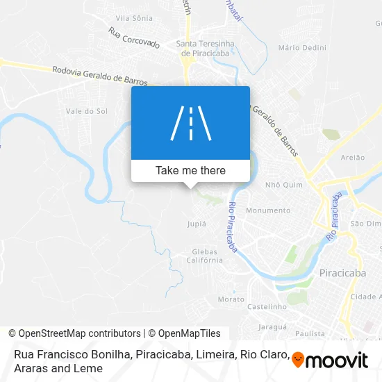 Rua Francisco Bonilha map