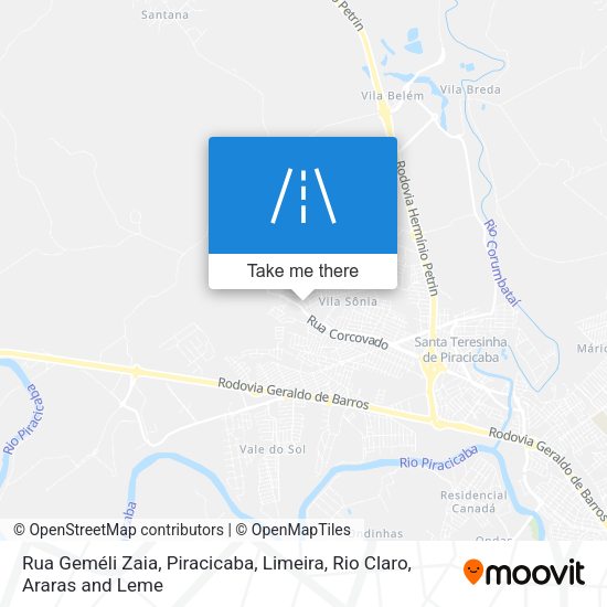Rua Geméli Zaia map
