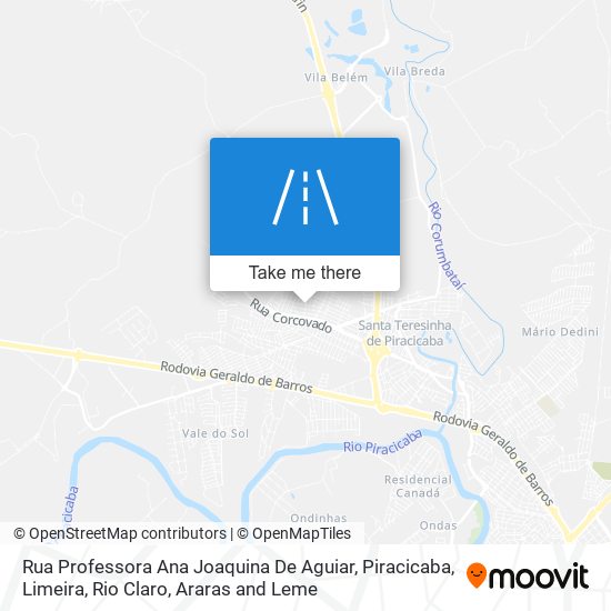 Rua Professora Ana Joaquina De Aguiar map