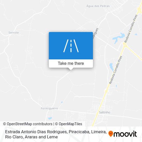 Estrada Antonio Dias Rodrigues map