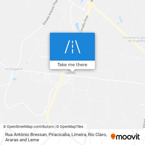 Mapa Rua Antônio Bressan