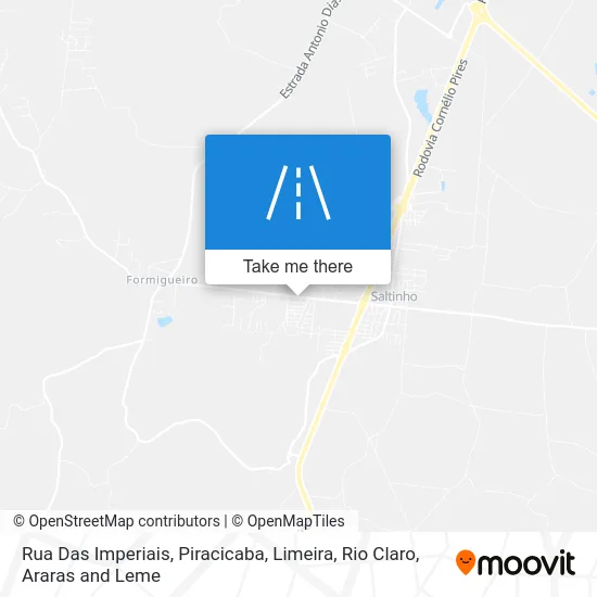 Rua Das Imperiais map