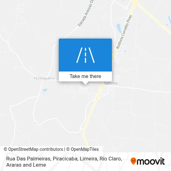 Rua Das Palmeiras map