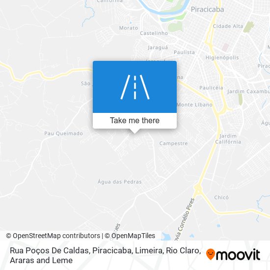 Rua Poços De Caldas map