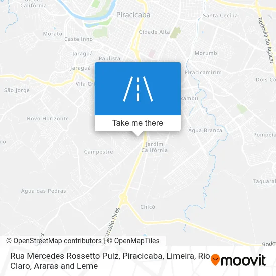 Rua Mercedes Rossetto Pulz map