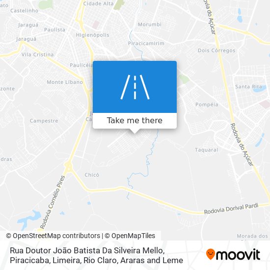 Mapa Rua Doutor João Batista Da Silveira Mello