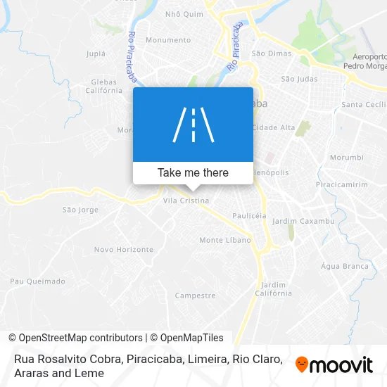 Rua Rosalvito Cobra map