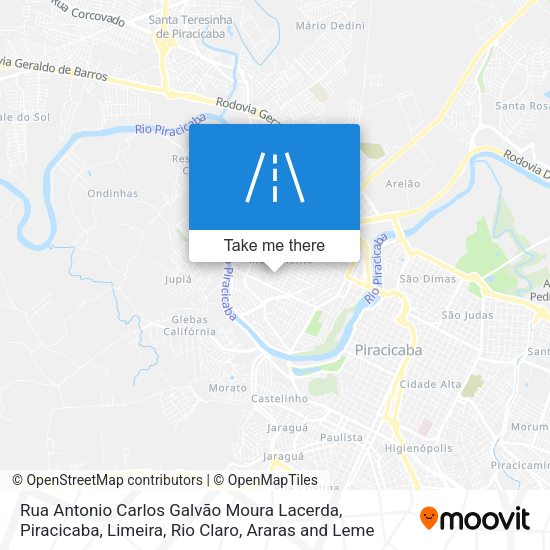 Rua Antonio Carlos Galvão Moura Lacerda map