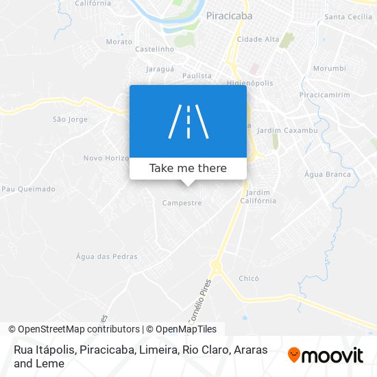 Mapa Rua Itápolis