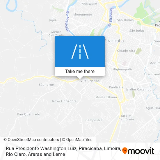 Rua Presidente Washington Luiz map
