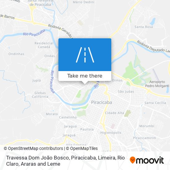 Mapa Travessa Dom João Bosco
