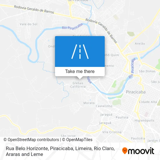 Rua Belo Horizonte map