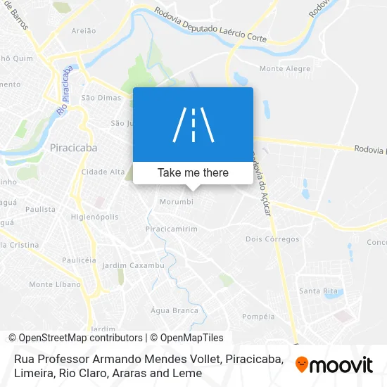 Rua Professor Armando Mendes Vollet map