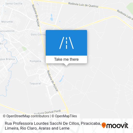 Rua Professora Lourdes Sacchi De Cillos map