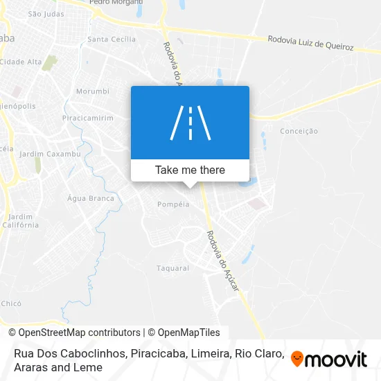 Rua Dos Caboclinhos map
