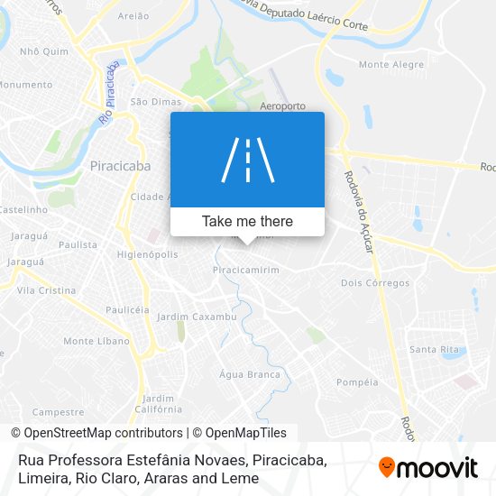 Rua Professora Estefânia Novaes map
