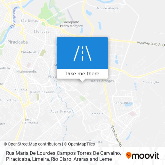 Mapa Rua Maria De Lourdes Campos Torres De Carvalho