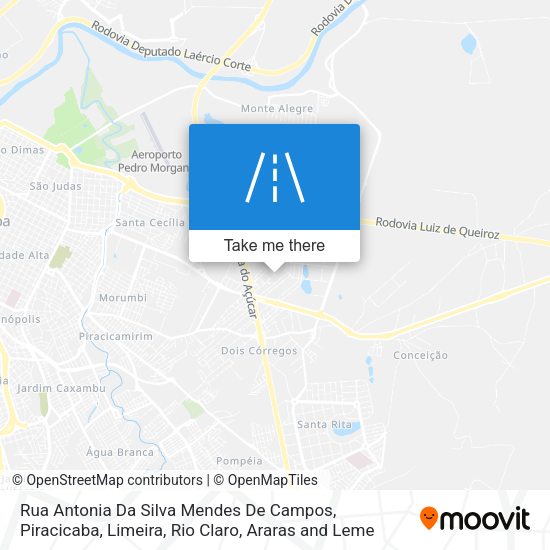 Rua Antonia Da Silva Mendes De Campos map