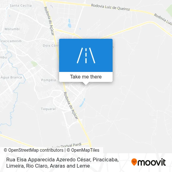 Rua Eisa Apparecida Azeredo César map