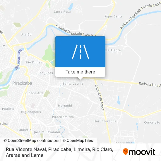 Rua Vicente Naval map