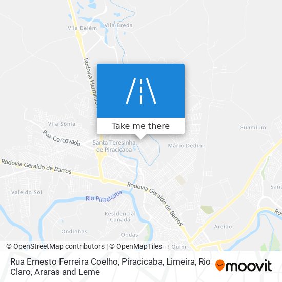 Rua Ernesto Ferreira Coelho map