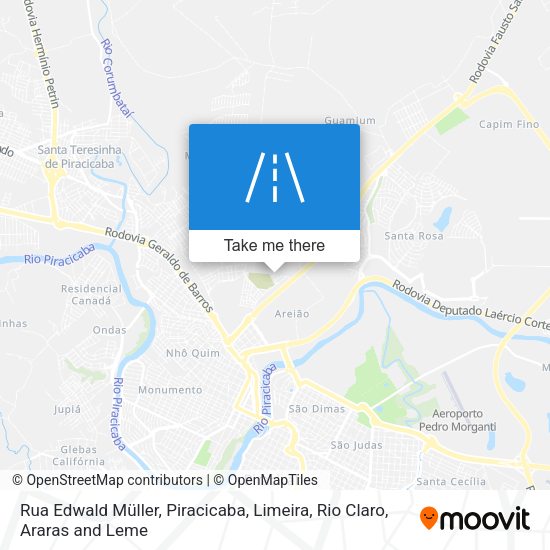 Rua Edwald Müller map