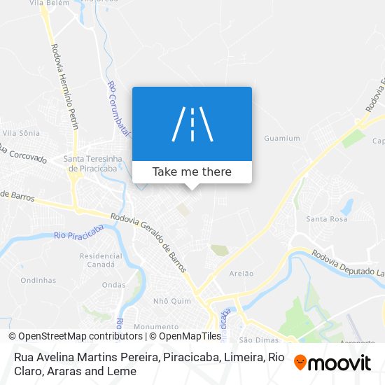 Mapa Rua Avelina Martins Pereira